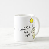 Mug "Déverse le thé, sis !" sachet de thé kawaii (Devant droit)