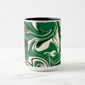 Mug Déversement - vert, crème et noir (Centre)