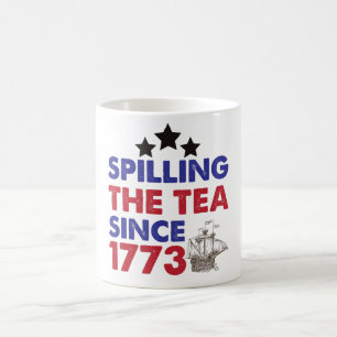 Mug Déverser Le Thé Depuis 1773 4 juillet patriotique