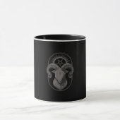 Mug Devil Goat Pentagram Baphomet Satan Occult Satanic (Centre)