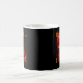 Mug Devil Satan dans le cimetière de nuit avec la lune (Centre)