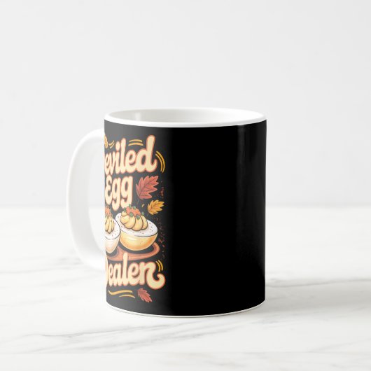 Mug Deviled Egg Er Funny Retro Thanksgiving Food Quote (Devant gauche)