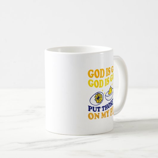 Mug Deviled Egg Lover Funny Foodie Humor Apparel Uni-a (Devant droit)