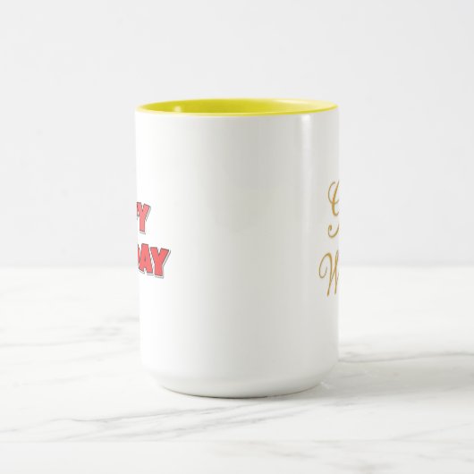 Mug Devine quoi ! Joyeux anniversaire (Centre)