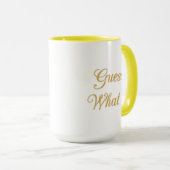 Mug Devine quoi ! Joyeux anniversaire (Devant droit)