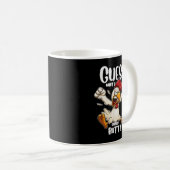 Mug Devinez ce poulet amusant Plaisanterie Design de p (Devant droit)