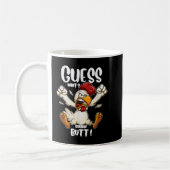 Mug Devinez ce poulet amusant Plaisanterie Design de p (Gauche)