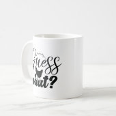 Mug Devinez Ce Poulet Butt Drôle Heureux (Devant gauche)
