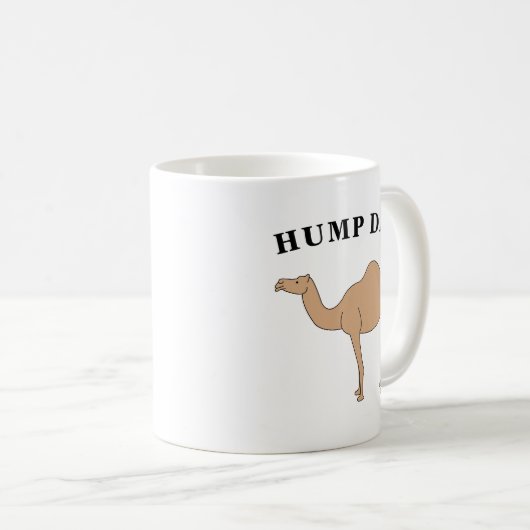 Mug Devinez Quel Jour C'Est Hump Day Camel Desert Anim (Devant droit)
