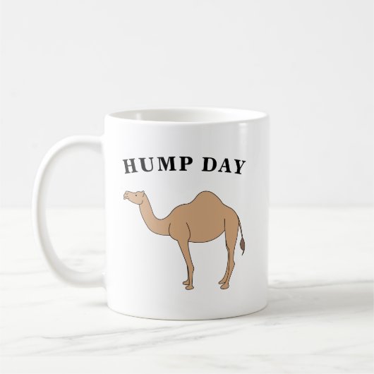 Mug Devinez Quel Jour C'Est Hump Day Camel Desert Anim (Gauche)