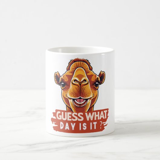 Mug Devinez Quel Jour Est-Ce Chameau HumpDay Camel Gag (Centre)