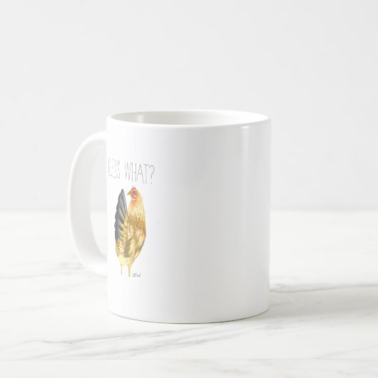 Mug Devinez Quoi ? (Beurre de poulet) (Devant gauche)