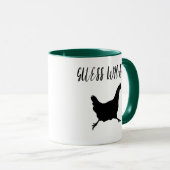 Mug Devinez Quoi ? Beurre de poulet, Odeur de poulet (Devant droit)