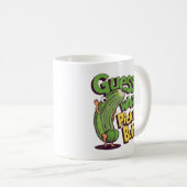 Mug Devinez quoi_ Pickle Butt! Drôle concombre (Devant droit)