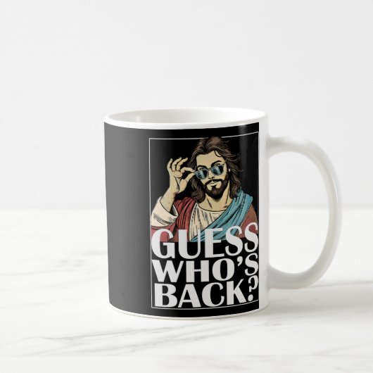 Mug Devinez Whos Byck Jesus Pâques Tee Graphisme relig (Droite)