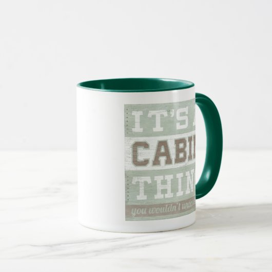 Mug Devis | C'est une chose Cabine (Devant droit)
