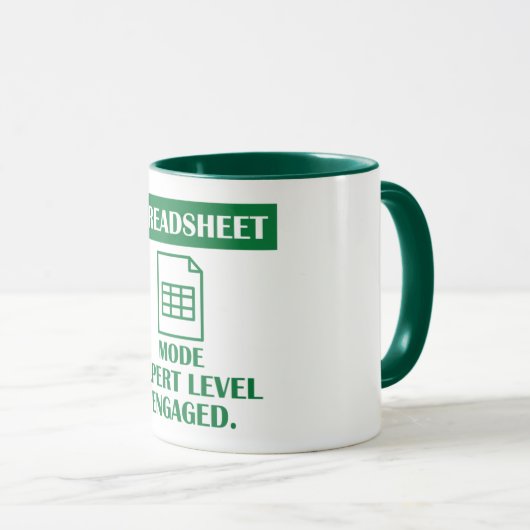 Mug Devis comptable amusant (Devant droit)