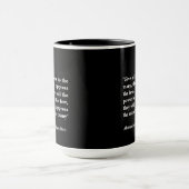 Mug Devis d'Alexander Hamilton sur le don du pouvoir (Centre)