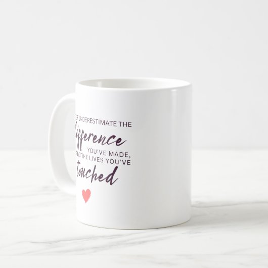 Mug Devis d'appréciation personnalisée (Devant gauche)