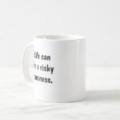 Mug Devis d'assurance Conserver le calme Risque Bureau (Devant gauche)