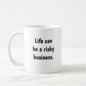 Mug Devis d'assurance Conserver le calme Risque Bureau (Gauche)