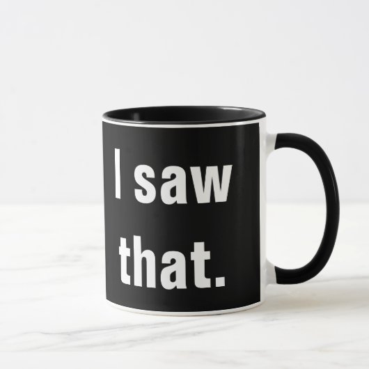 Mug devis de bureau amusant en noir (Droite)