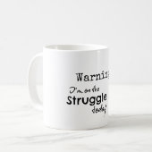 Mug Devis de bus de lutte amusante (Devant gauche)