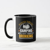 Mug Devis de camping amusant (Gauche)
