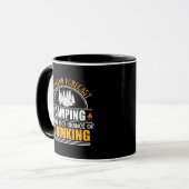 Mug Devis de camping amusant (Devant gauche)