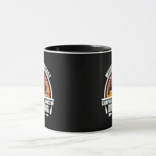 Mug Devis de camping amusant (Centre)
