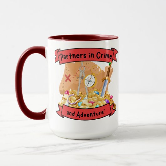 Mug devis de carte pirate (Gauche)
