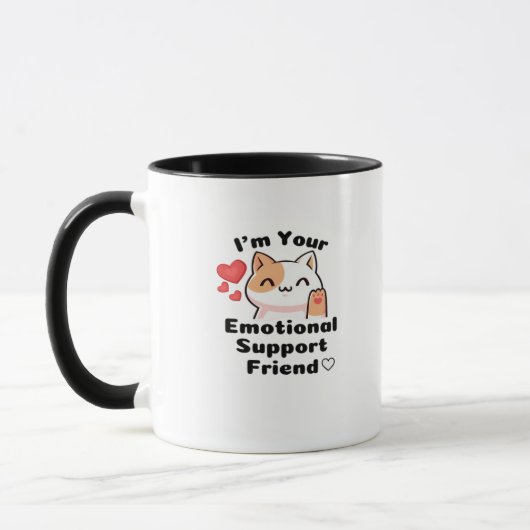 Mug Devis de collaborateur d'aide émotionnelle (Gauche)