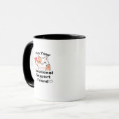 Mug Devis de collaborateur d'aide émotionnelle (Devant gauche)