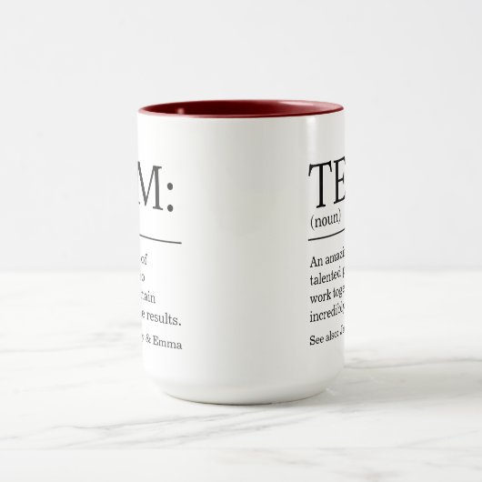 Mug Devis de définition d'équipe (Centre)