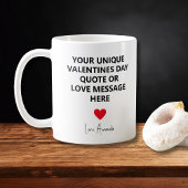 Mug Devis de la Saint-Valentin pour mari unique person