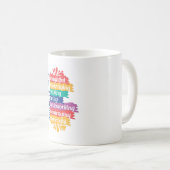 MUG DEVIS DE L'ENSEIGNANT RAINBOW (Devant droit)