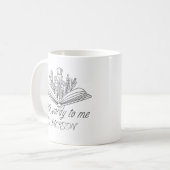 Mug devis de livre drôle personnalisé pour professeur  (Devant gauche)