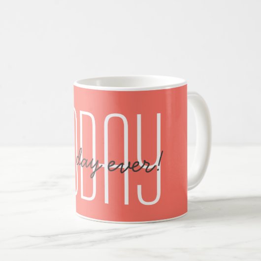 Mug Devis de mise à jour motivationnelle (Devant droit)