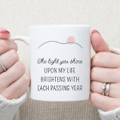 Mug Devis de motivation Abstrait du logo Sun