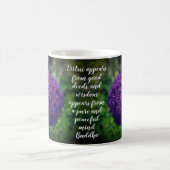 Mug Devis de motivation parfait violet Allium Allium (Centre)