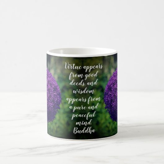 Mug Devis de motivation parfait violet Allium Allium (Centre)