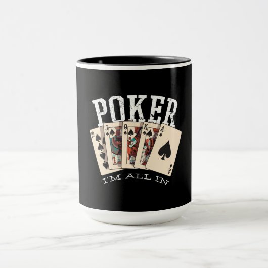 Mug Devis de poker pour joueur (Centre)