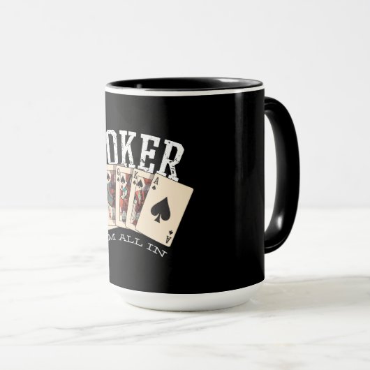 Mug Devis de poker pour joueur (Devant droit)