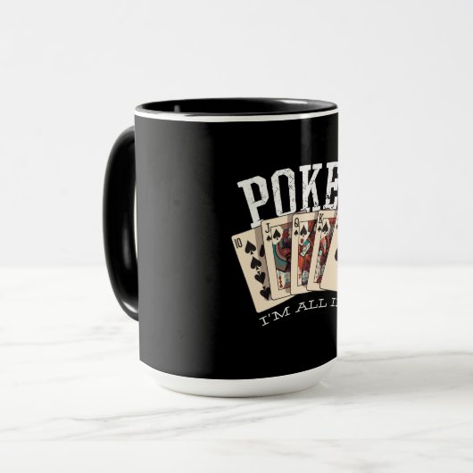 Mug Devis de poker pour joueur (Devant gauche)