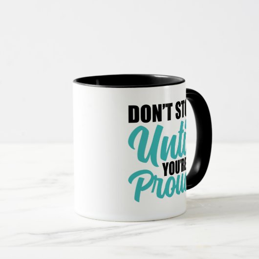 Mug Devis de réalisation axée sur les objectifs (Devant droit)