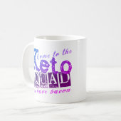 Mug Devis de régime de Keto amusant (Devant gauche)