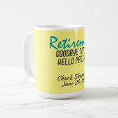 Mug Devis de retraite amusant personnalisé (Devant gauche)