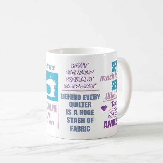 Mug Devis de surface personnalisée (Devant droit)