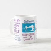Mug Devis de surface personnalisée (Devant gauche)