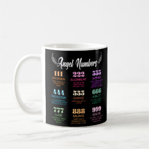 Mug Devis de tendance des numéros d'anges